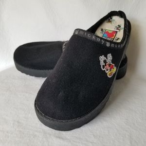 MICKEY UNLIMITED Black Slip on Shoes Sz 11